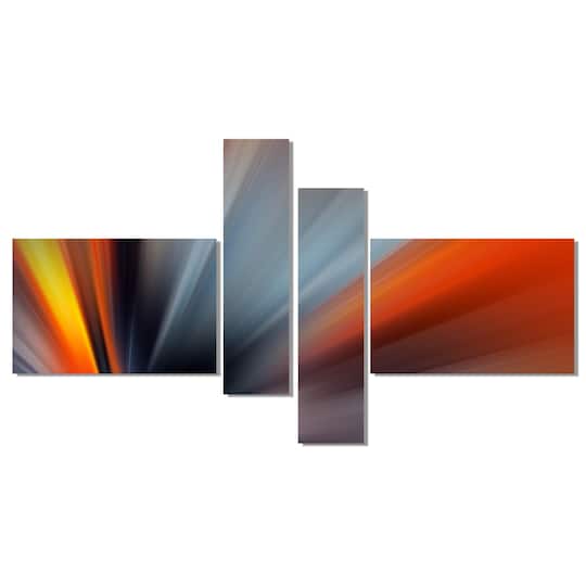 Designart - Rays of Speed Large Lines - Abstract Canvas art print